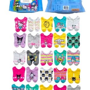 Hello Kitty Kids One Piece Socks Set - Multicolor woman no show 25 pack